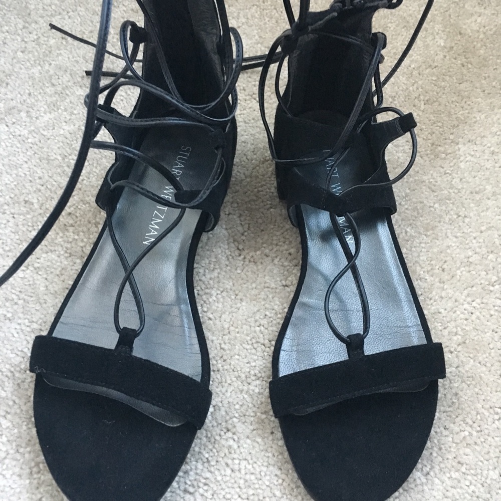 Stuart Weitzman tie up gladiator sandals, size 6 - Picture 2 of 5